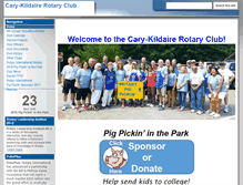 Tablet Screenshot of cary-kildairerotaryclub.org